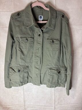 GAP Military-Style Olive Utility Jacket